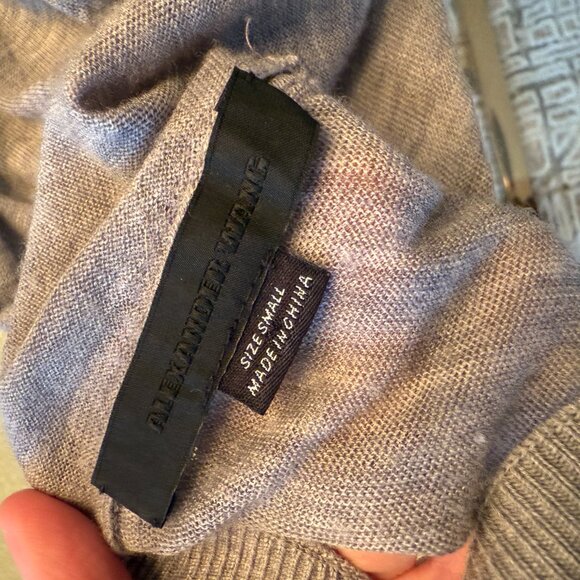 Alexander Wang Merino Wool Open Back Cardigan - Picture 3 of 3